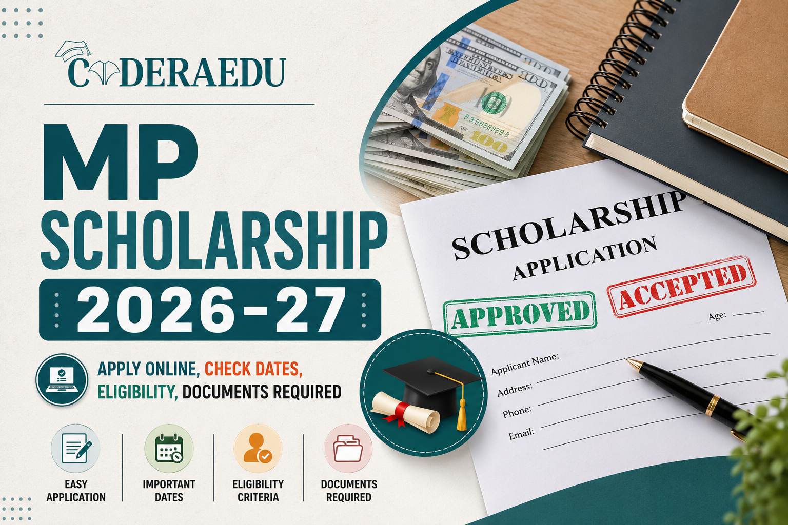 Student applying for MP Scholarship 2026-27 online