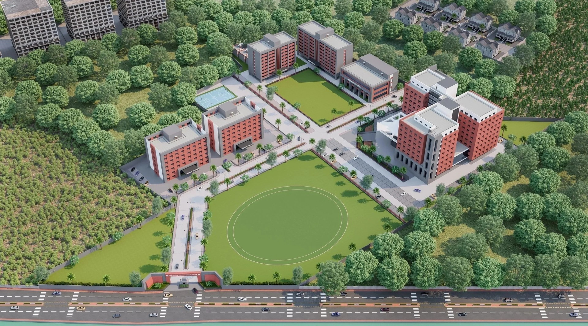Eco-Friendly Green Campus (25 Acres)