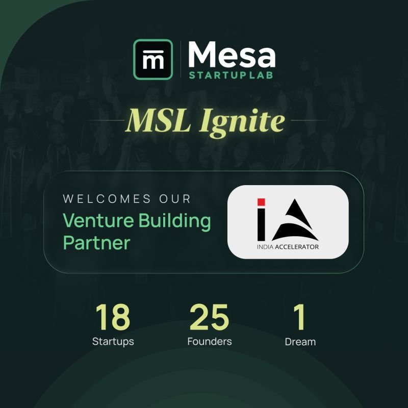 Mesa Startup Lab (MSL) - In-house Incubator