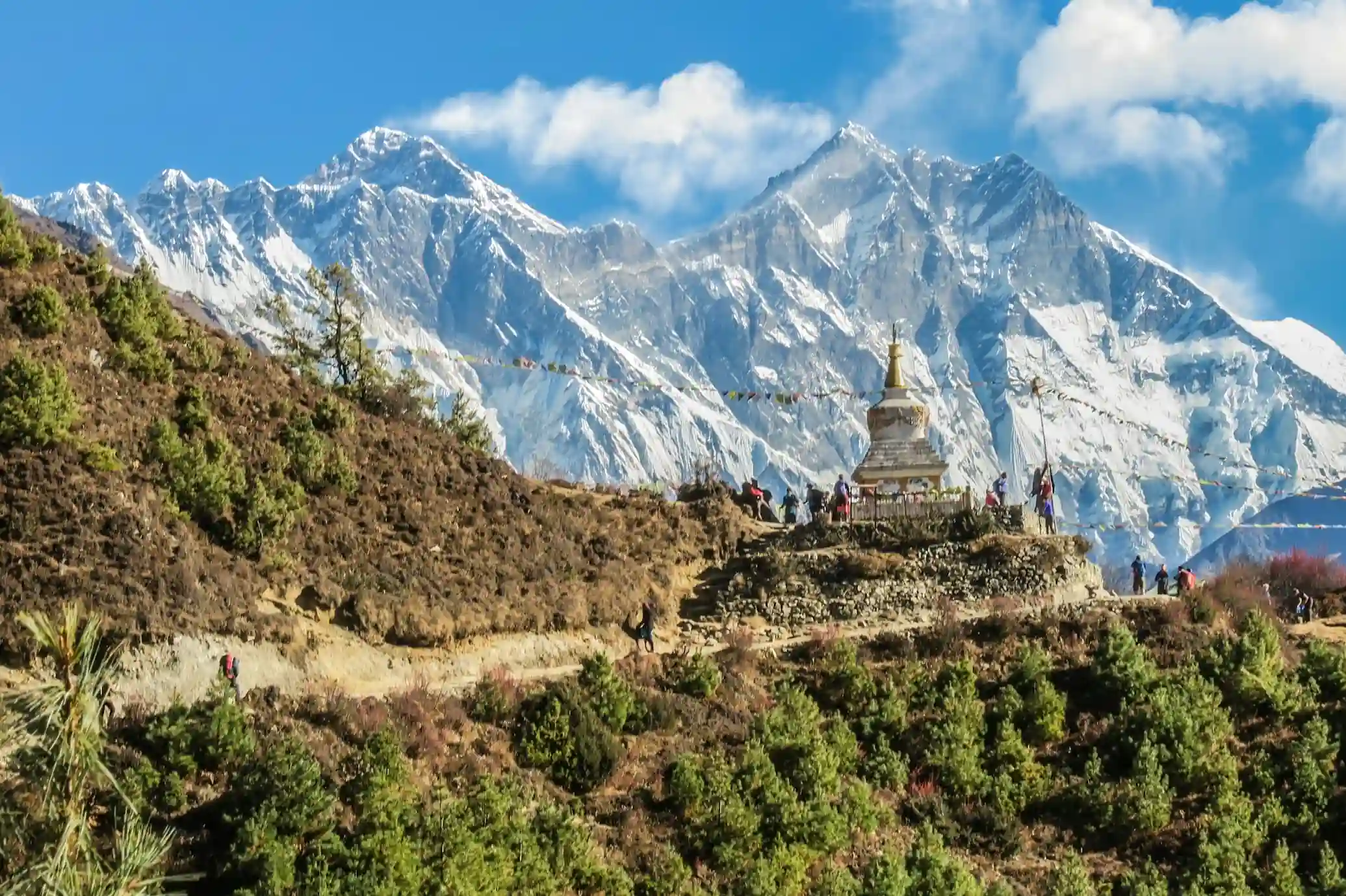 Nepal skyline